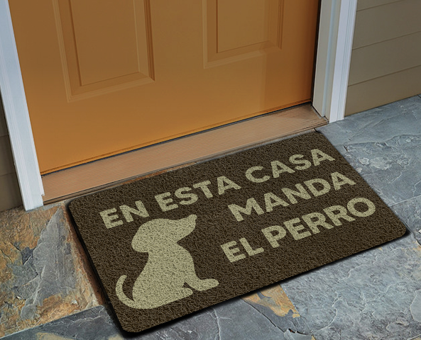 Modelos de tapetes decorativos antideslizantes atrapamugre de 60x40 cm de alta durabilidad.
