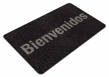 Tapete Bievenidos gris